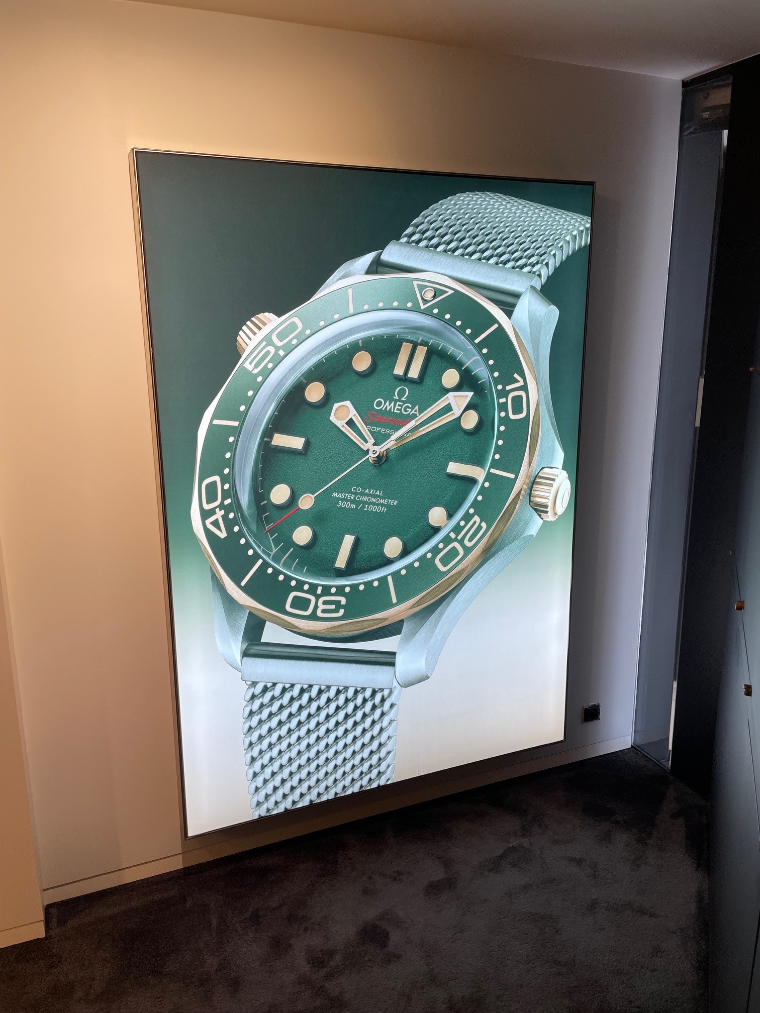 Vitrine bijouterie pour Omega